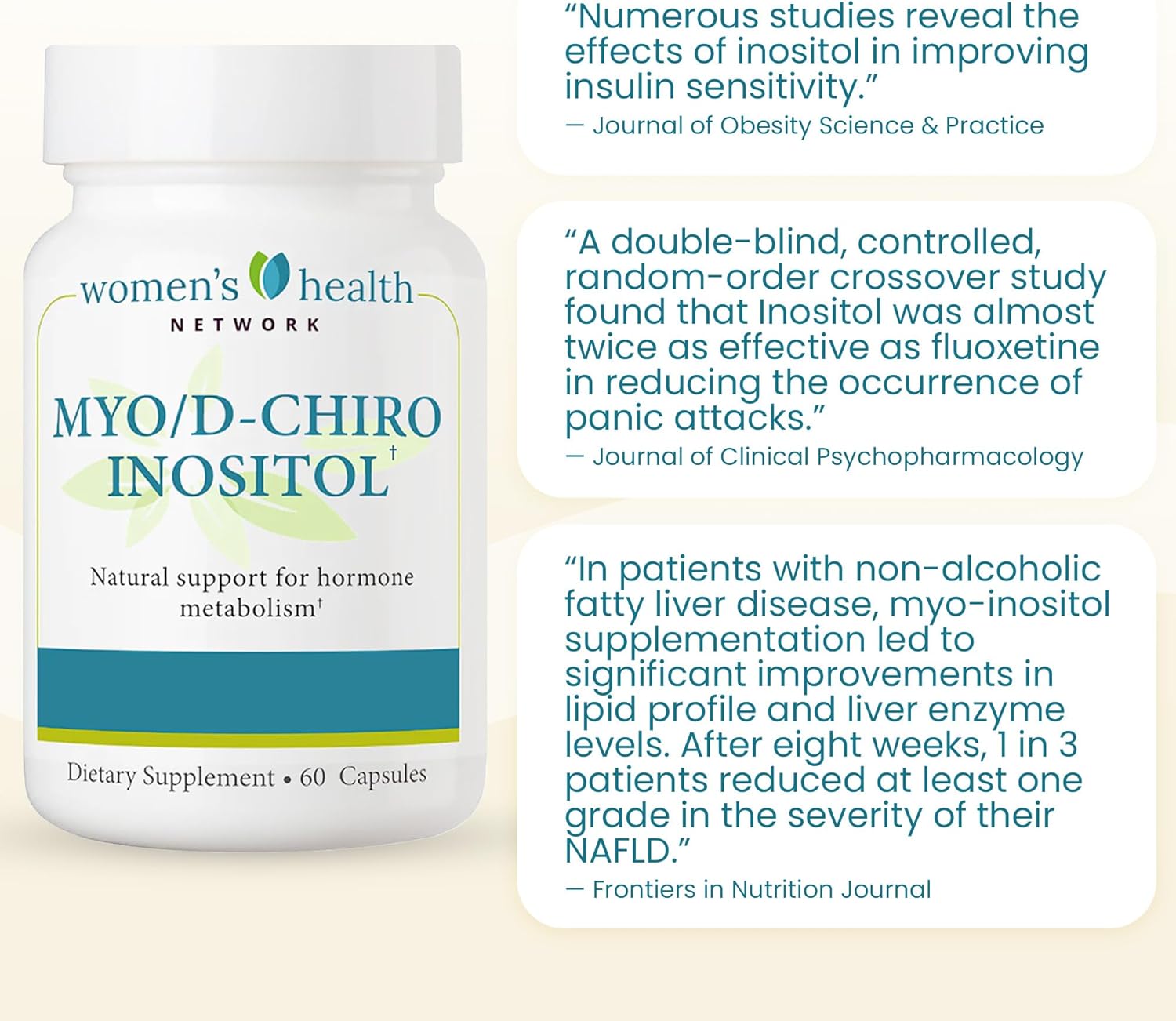 Myo & D-Chiro Inositol 40:1 Formula – Supports Women’s Reproductive Health, Menstrual Regularity, and Metabolic Balance – Vegan - 30-Day Supply