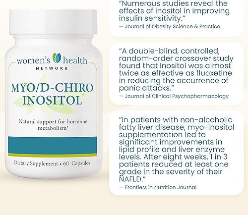Miniatura 4 de Myo & D-Chiro Inositol 401 Fórmula - Apoya la salud reproductiva de las mujeres, la regularidad menstrual y el equilibrio metabólico - Vegano -