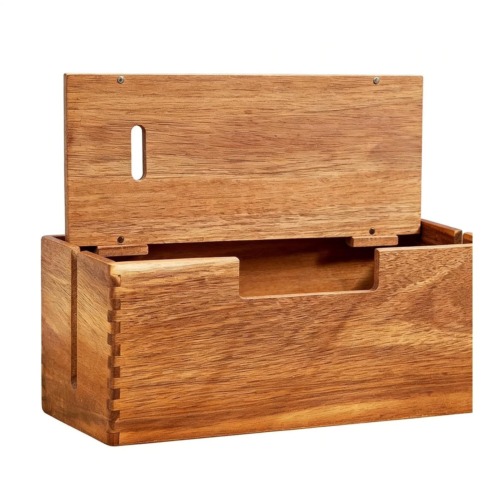 Kabelmanagementbox der Holz-Kabelhalter-Behälter
