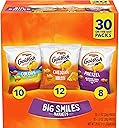 Goldfish Crackers Big Smiles Variety Pack with Cheddar, Colors, and Pretzels, Snack Packs, 30 Ct