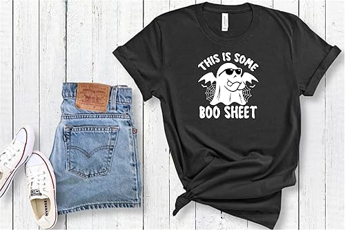 Miniatura 3 de This is Some Boo - Parche adhesivo para planchar con texto en inglés "This is Some Boo", letras para camisetas de tela  Divertido Halloween