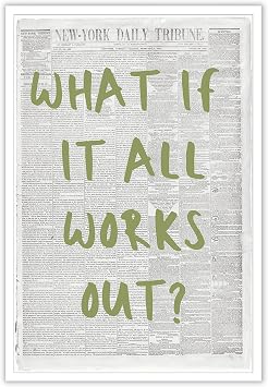 Vintage Black And White New York Newspaper Canvas Wall Art Trendy What If It All Works Out Poster Posters Positive Inspirational Quotes Prints Painting Bedroom Aesthetic Wall Decor 12x16in Unframed