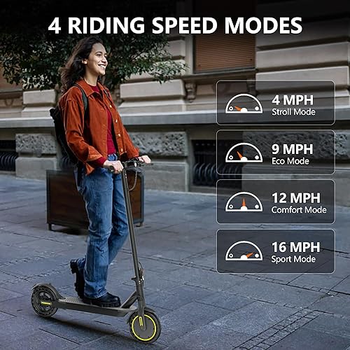 Miniatura 8 de MAXSHOT Electric Scooter Adults, Foldable Electric Scooter with Seat & Basket, 750W Peak Motor, 48V 10.4Ah Battery, 14" Tires, Vicont APP Control,