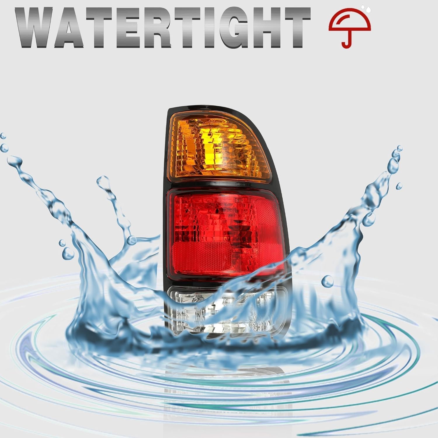 HECASA Taillight Tail Light Lamp w/Bulbs Compatible with 2000-2006 Toyota Tundra Regular Access Cab Passenger Right Halogen Tail Light Replacement for 815500C010 TO2801129