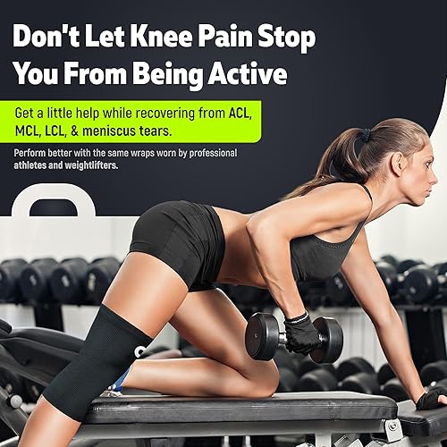 Miniatura 4 de Rodillera compresora para estabilizar rodilla 1 par soporte instantáneo para deportes correr trotar baloncesto alivia el dolor de las articulaciones