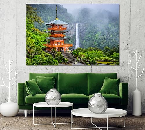 Miniatura 3 de Pagoda Seigantoji y Nachi No Taki Waterfall Japón Impresión en lienzo 1 panel  24 x 16 pulgadas