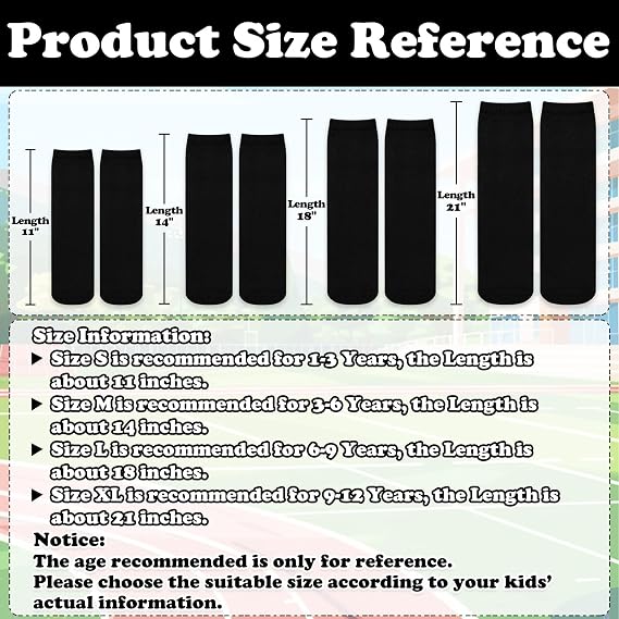 Sarfel Kids Soccer Socks Toddler Baseball Socks Youth Softball Sock Boys Football Sock Team Sports Girls Athetic Accessory