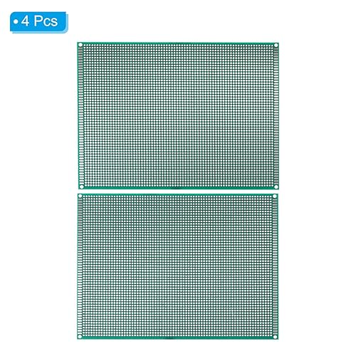 Miniatura 8 de PATIKIL Placa PCB de doble cara de 8.7 x 3.9 in, 4 piezas de 0.063 in de grosor, placa de circuito PCB FR-4 Perfboard para experimentos electrónicos