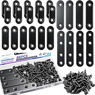 mxuteuk 86pcs Black Straight Flat in Pakistan