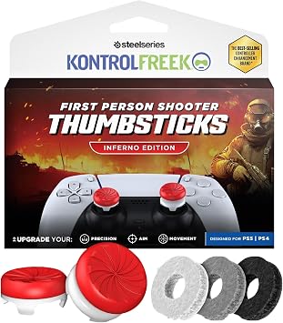 KontrolFreek FPS Freak PS4/5 Controller AimBoost for Inferno PS5 Aim Accuracy Improvement 6152-PS5-EC Red/White