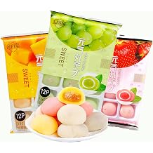 DAMAICHUHAI Mochi,Mochi Snacks,Multiple Flavors, Satisfying Snacks, 3 Packs, Total 540g/19oz.
