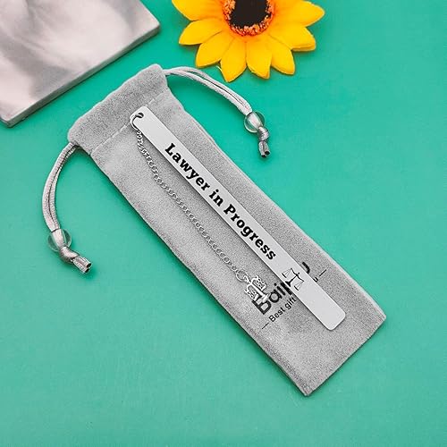 Miniatura 7 de Marcapáginas de abogado, marcapáginas para el futuro abogado para ser abogado, regalos para la escuela de derecho, graduación, marcapáginas, regalos