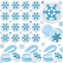 24 Pcs Snowflake Party Favors Glitter Lip Balm Gifts, Honey Scented