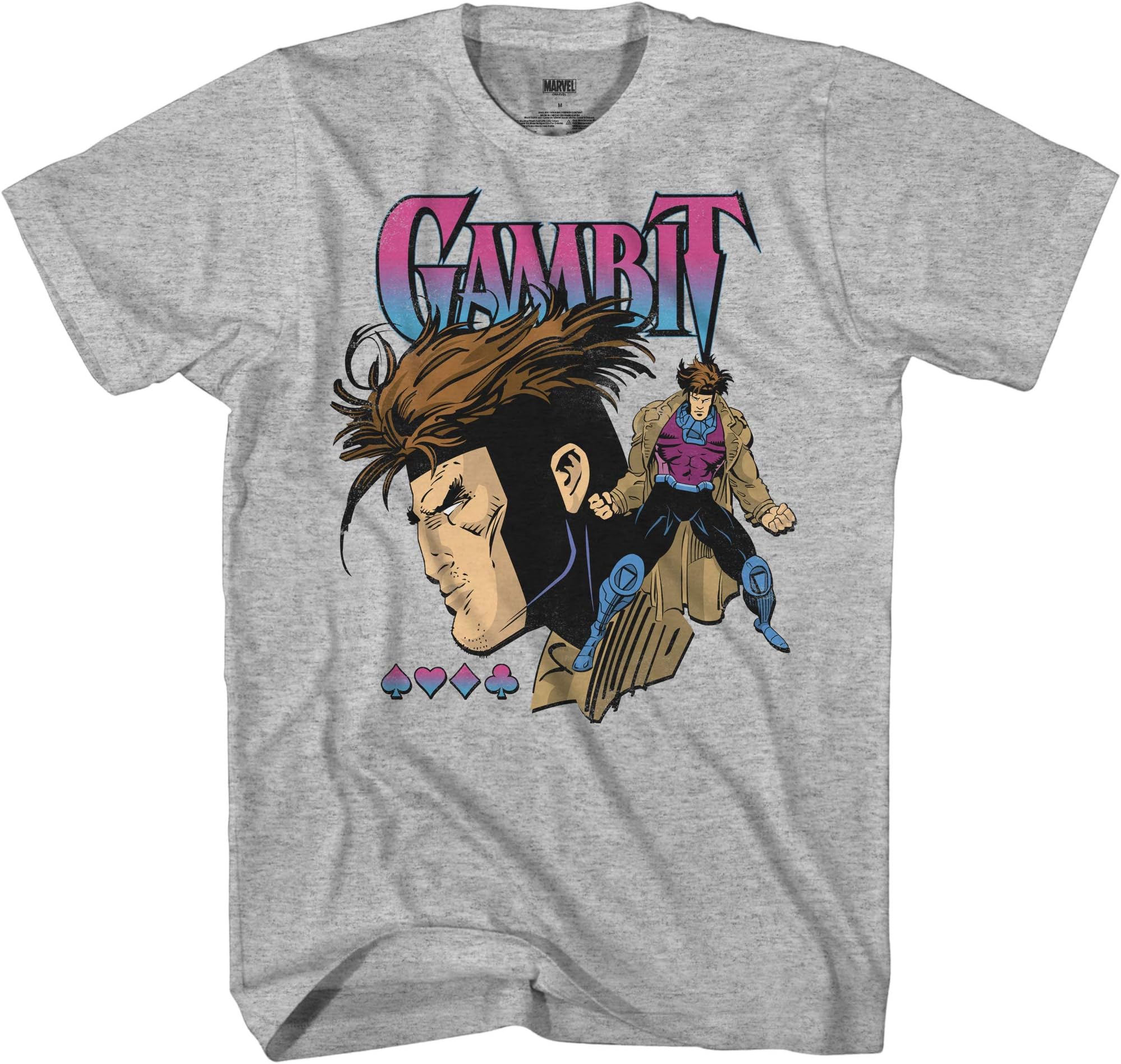 Mens Comics Group Shirt - X-Men Gambit Mens Tee - Throwback Classic T-Shirt
