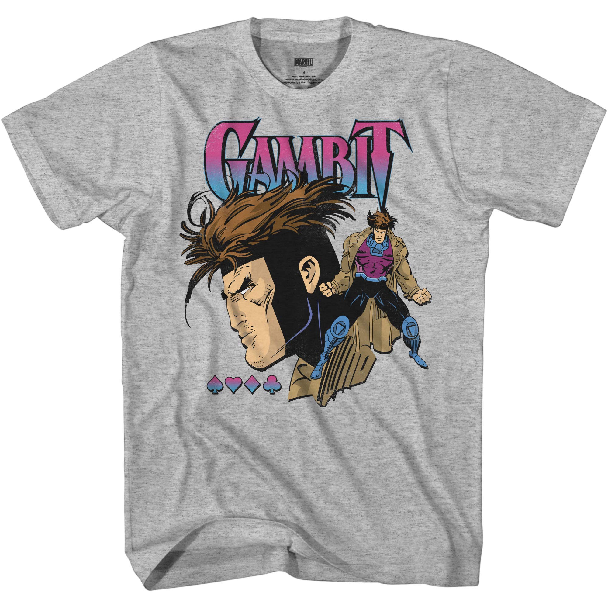 Mens Comics Group Shirt - X-Men Gambit Mens Tee - Throwback Classic T-Shirt