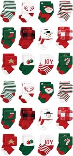 Hudson Baby Unisex Baby Cotton Rich Baby Terry Socks 24-Pack