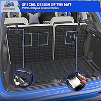 Vista 5 de Rongtaod Alfombrillas de suelo compatibles con Honda Pilot 2016-2022 de 8 asientos, tapete de maletero, alfombrilla de carga, forro de carga