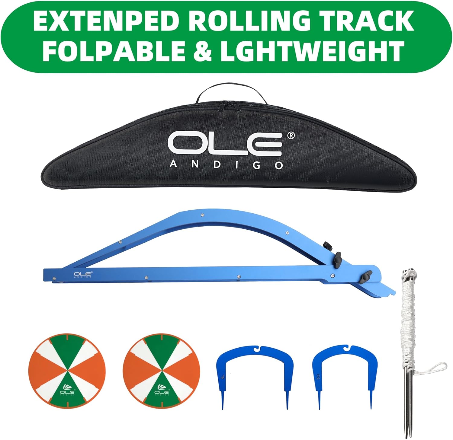 Golf Green Reading Tool - Foldable Putting Trainer with Green Track Reading and Speed Measurement, Visualization and Instant Feedback