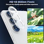 CloudValley [3 Pack] Camera Lens Protector for Samsung Galaxy S26, 9H Tempered Glass Lens Cover, Anti-Scratch & HD Clear Case Friendly [Not Affect Flash & Night Shot], Clear