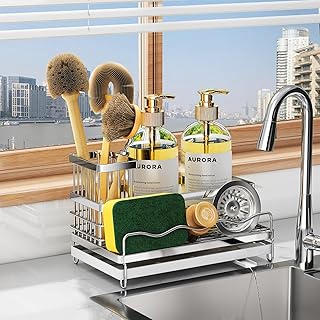 Biridict Sponge Holder for Kitchen Sink, Sink...,