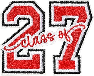 XMJY Class of 2027 대형 다림질 패치, 2027 졸업 자수 패치, 의류 백팩 모자 재킷 청바지, DIY 졸업 선물 아플리케, 교사 학생용