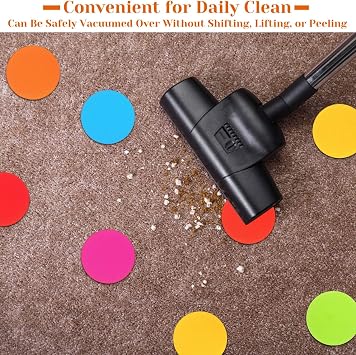 90 Pcs Carpet Markers Floor Dots, Shynek Carpet Dots for Classroom Carpet Markers for Teacher Supplies Elementary School Kindergarten Daycare Classroom Decoration