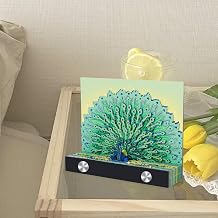 HOTBEST 3D Memo Pad, 3D Sticky Notes Pad, Creative 3D Paper Art Notepad, Tear-Away Non-Stick Post Notes, 3D Paper Sculpture Notes, DIY Paper Carving Art Craft Desktop Decoration Gift Peacock