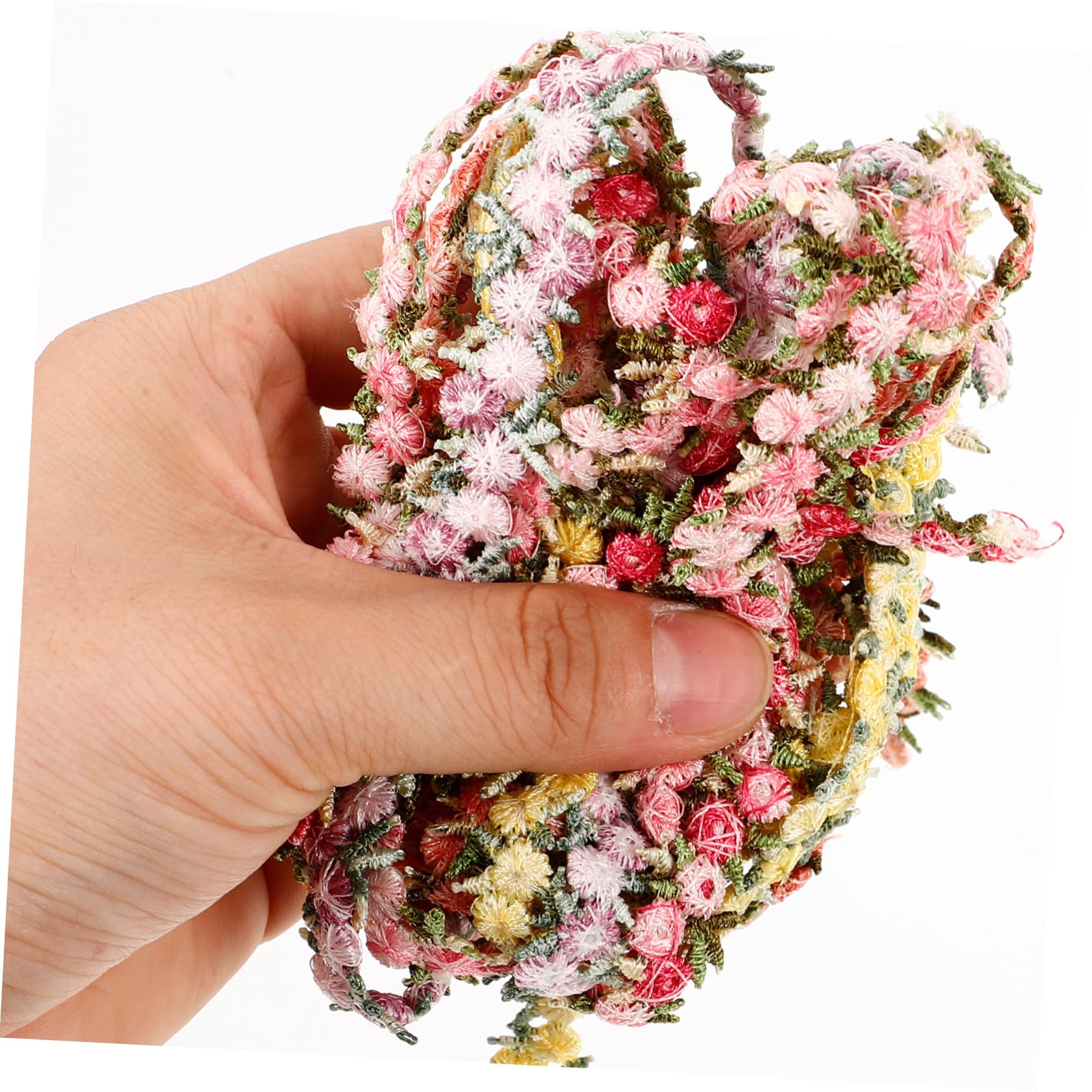 NUOBESTY 15rollen Dekorative Spitzenborte Für Haarschmuck Farbige Blumenborte Hochwertige Stoffbesätze Für Kleidung Vorhänge Und Bastelprojekte Blutrot