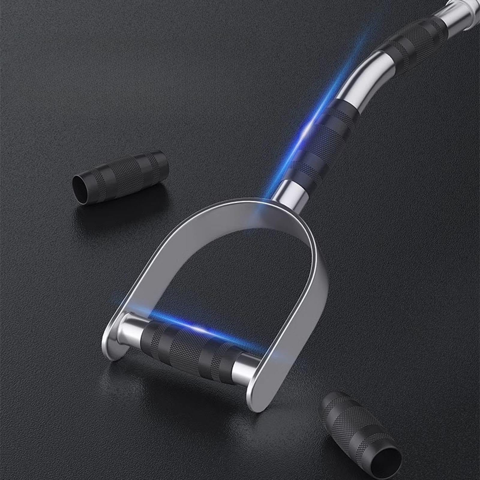 LAT Pulldown Bar Barra Press Down per Macchina Cavo Attacco per Palestra Multifunzionale Manico in Acciaio Impugnatura Ergonomica Gomma Antiscivolo