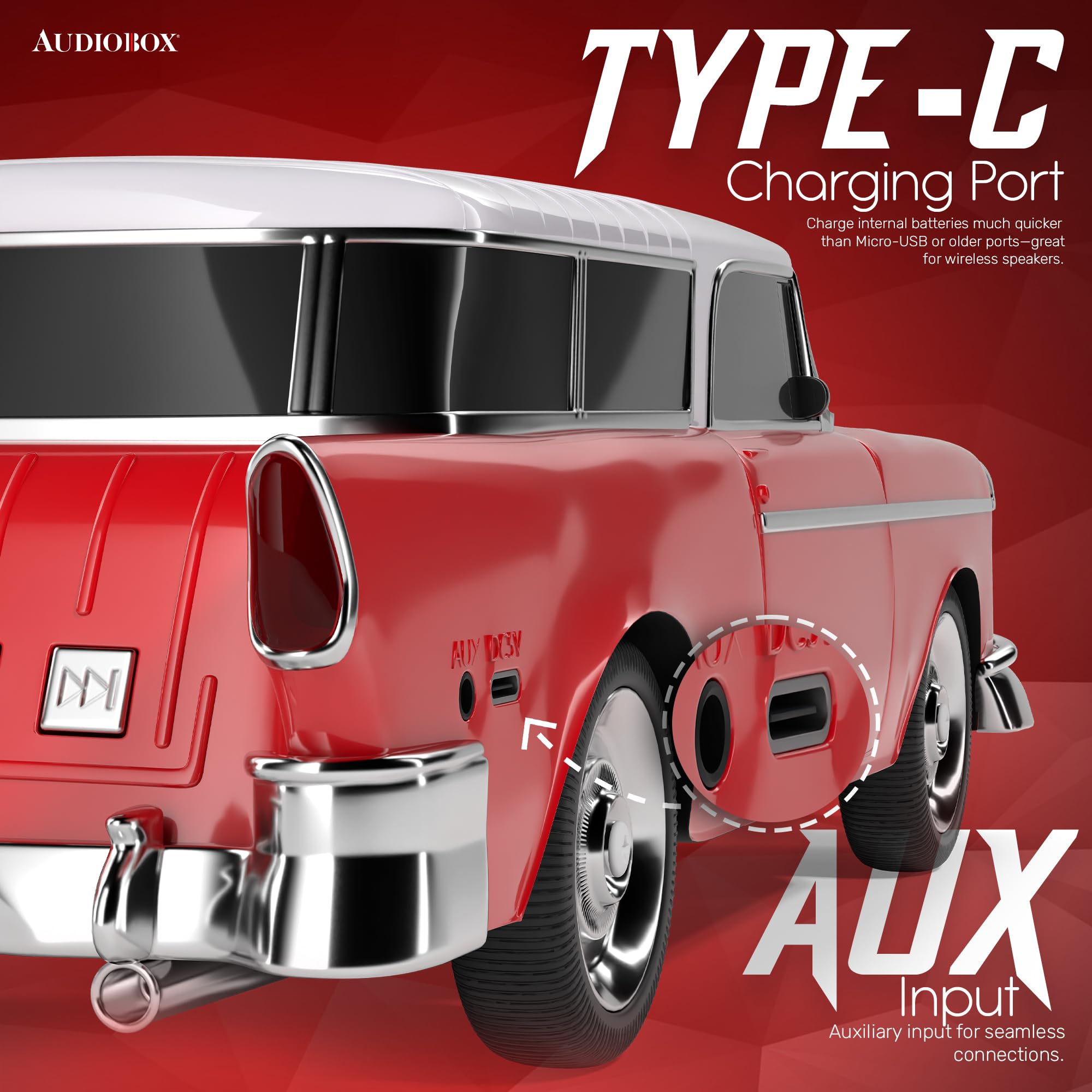 Amazon.com: Audiobox Bluetooth Car Speaker – 1955 Bel Air Inspired
