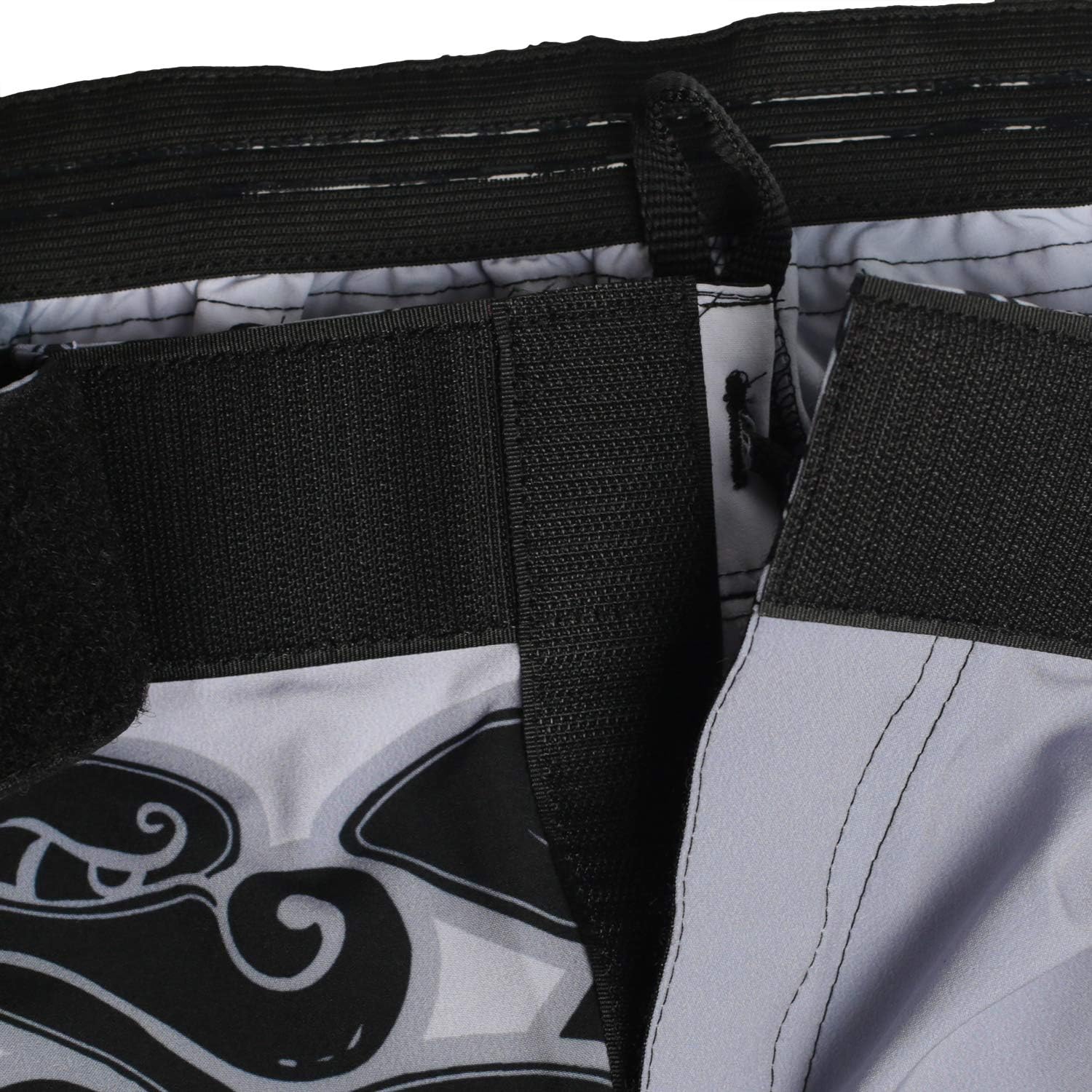 Hardcore Training Fight Shorts Boks Męski Szorty do Walki MMA Combat BJJ Grappling Fitness Muay Thai Kickboxing No Gi (DE/NL/SE/PL, Alfa, M, Regularny, Regularny, Szary)
