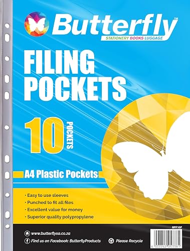 Butterfly A4 40µm Plastic 10-Pocket File