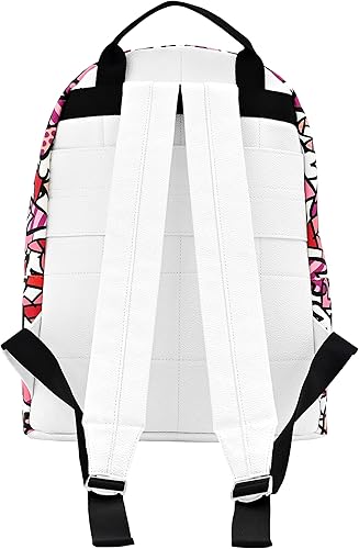 Miniatura 5 de BRITTO Romero - Mochila grande de piel vegana, viva, Rosado, Mochila grande de cuero vegano