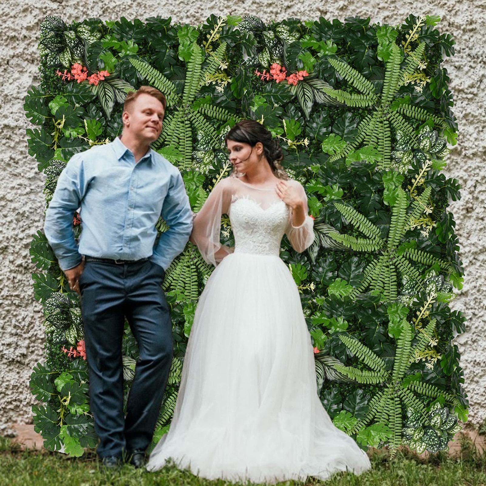 Panneaux De Plantes Artificielles, Mur Gazon Artificiel, Panneau Plante Artificielle Murale, Haie Artificielle Le Mur Vegetal Interieur Artificiel, Pour Mariage Ou Decoration Interieure DIY Pelouse