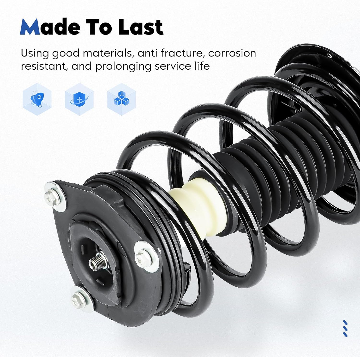 Front Complete Struts Assembly w/Coil Spring Shock Fit for 2007-2012 Nissan Sentra 2.0L Base S SL SR(Exc. SE-R/SE-Rspecv Models), Replace for 172378 172379 2Pcs