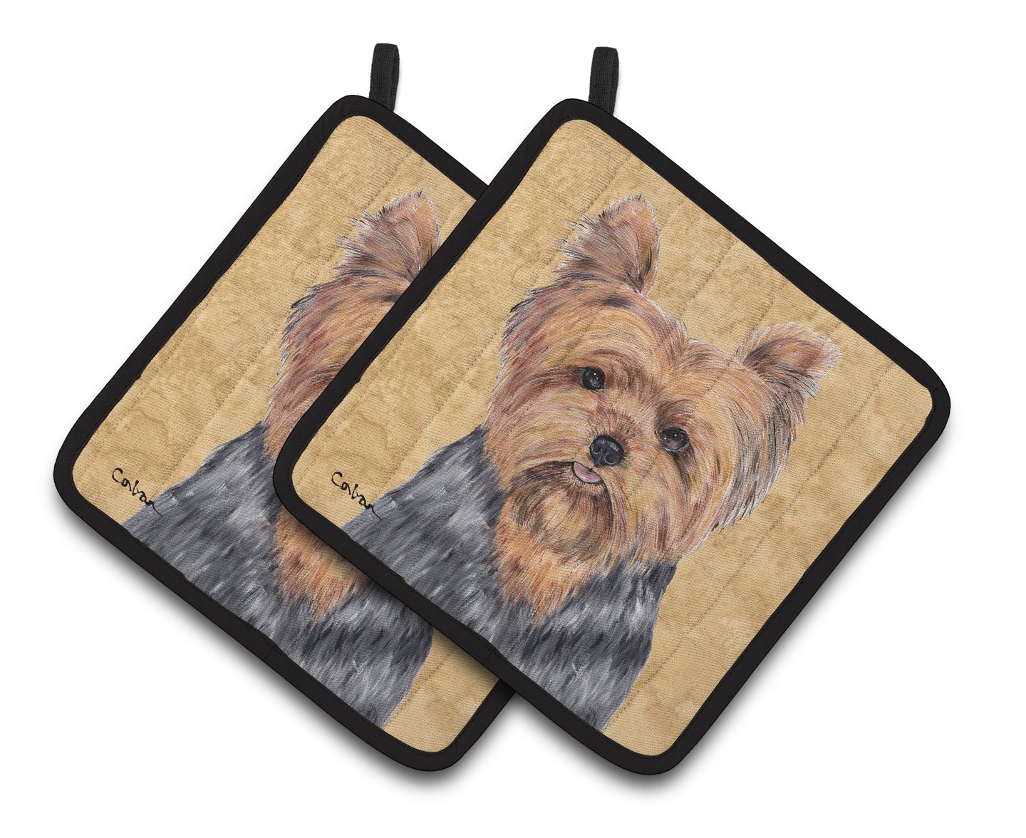 Soportes para ollas de tela multicolor Yorkie, protección térmica eficaz para tus manos