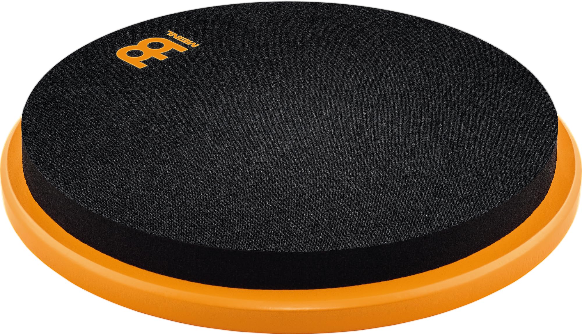 Meinl Cymbals 12" Marshmallow Drum Practice Pad MMP12OR Ultra-Silenzioso, Rimbalzo Medio, Montabile su Asta