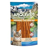 ARQUIVET Pack 24 unità - Strisce di pollo per gatti 50 gr - Snack 100% naturali per gatti