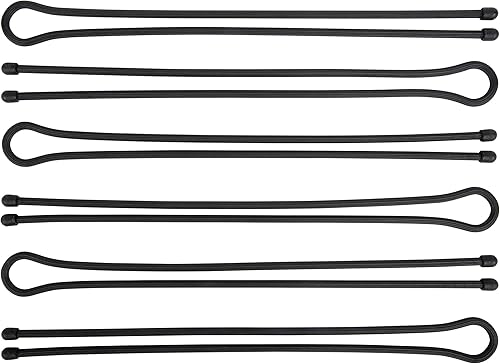Vista 43 de Nite Ize - Sujetador de goma retorcible GTPP18-01-R8 Original Gear, 18 pulgadas, paquete de 6 unidades, color negro.