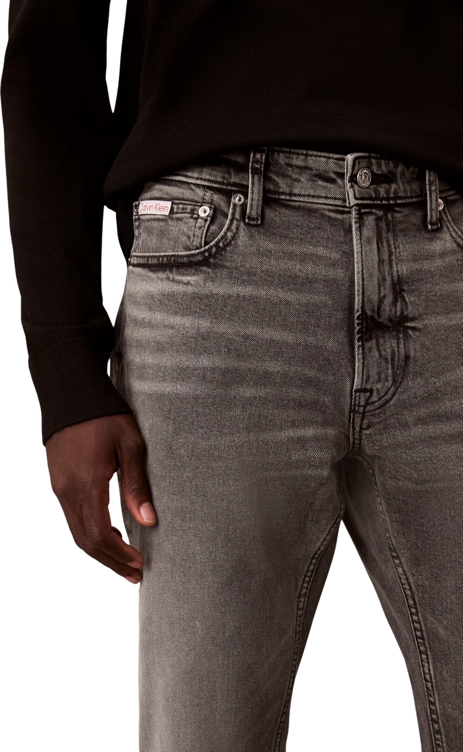 Calvin Klein Herren Jeans Hose Pewter Rock Slim Fit