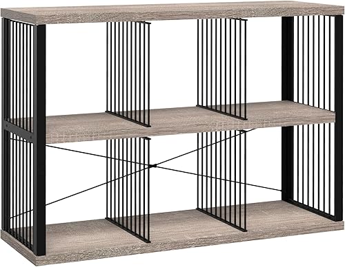 Miniatura 13 de ClosetMaid Estantería organizadora de almacenamiento de 4 cubos, estante de almacenamiento, marco de metal, estantes de madera, fácil montaje,