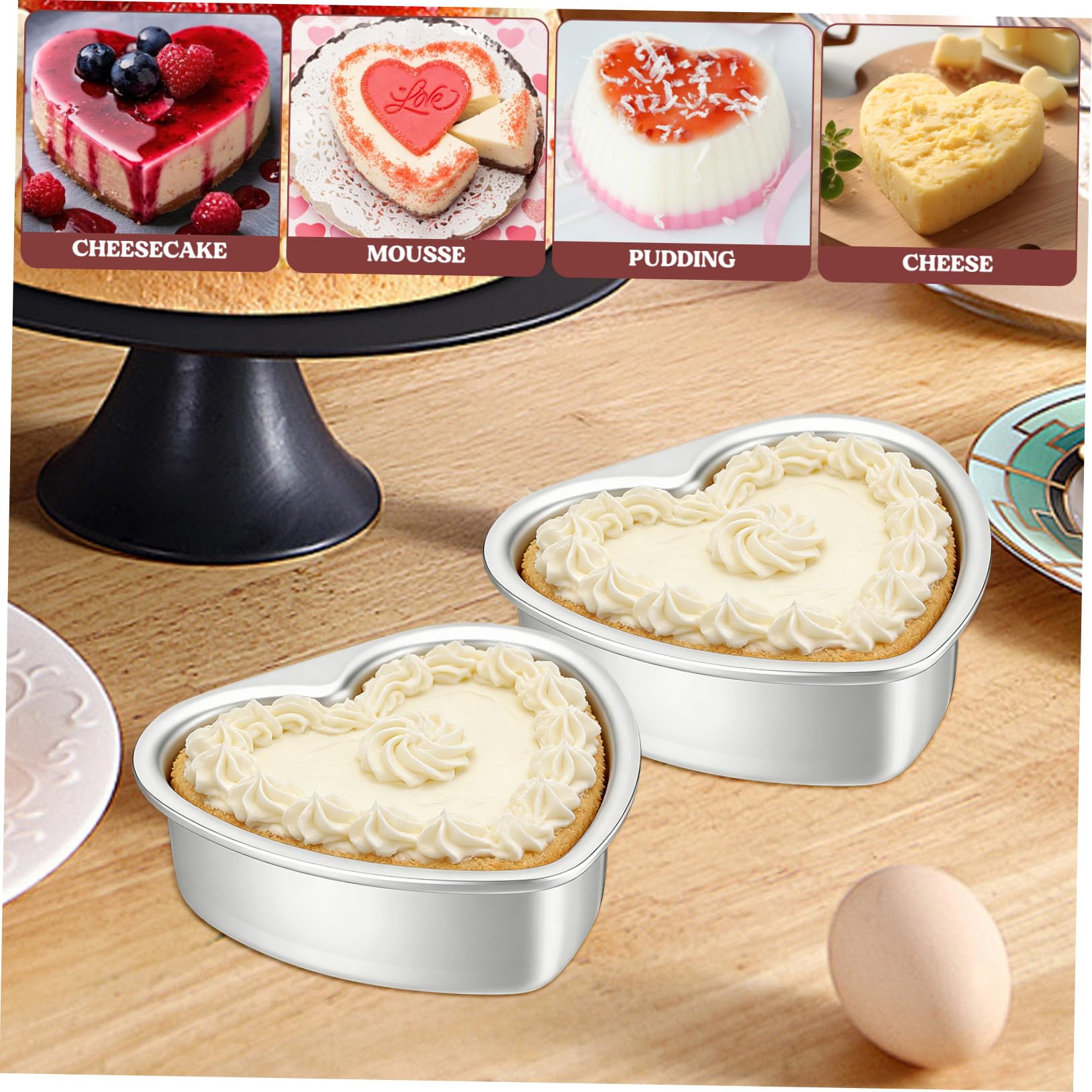TOPBATHY 6 Piezas Molde de torta bandeja de hornear cajas de silicona para cupcakes molde redondo molde bizcocho magdalenas pastel de chocolate utensilios para hornear duraderos Metal moho