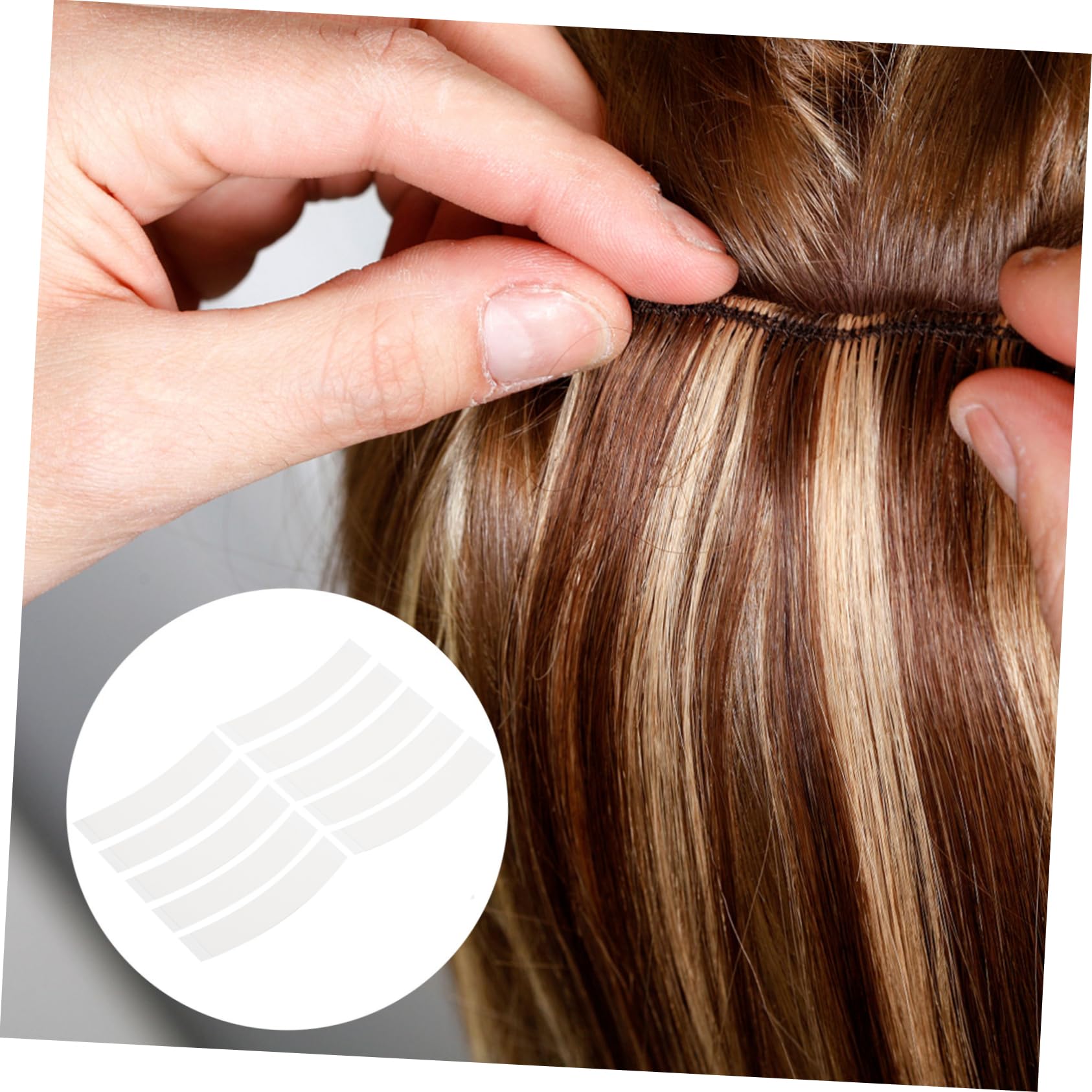 Healeved Hair Wig Tape Double Sided Adhesive Natural Look Hair Extension Tape Set