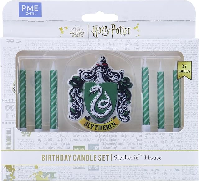 PME Harry Potter zestaw 7 świec urodzinowych, Slytherin