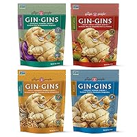 Vista 25 de GIN GINS Original Ginger Chews – Dulces 100% naturales de The Ginger People – Golosinas saludables envueltas individualmente – Hecho con el rizoma