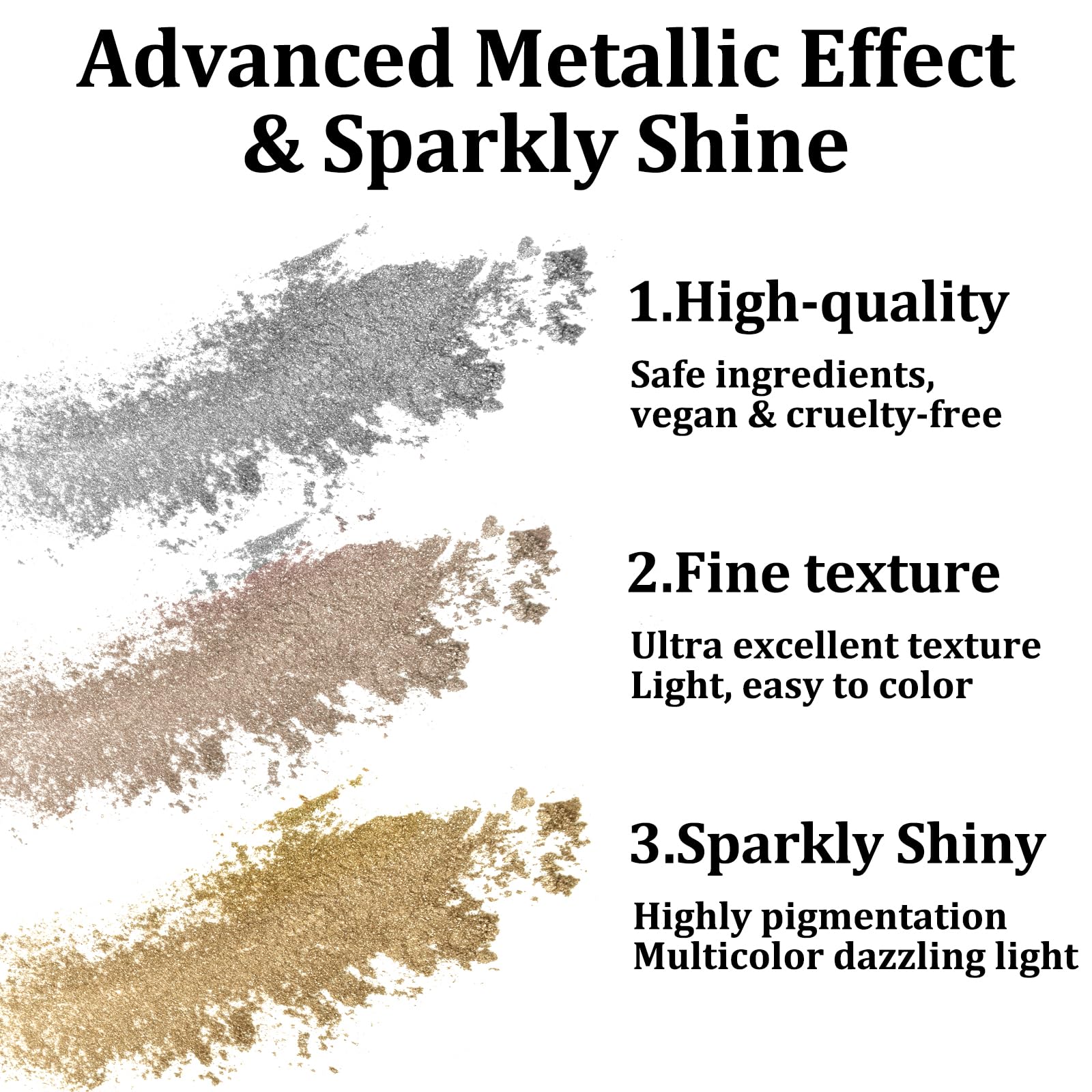Nail Chrome Powders 6 Colors Gold Chrome Nail Powder,Chrome Powder for Nails,Pearl Chrome Nail Powder,Shiny Mirror Effect,Suitable for Nail Design,Diy Nails,Nail Painting and Carving - Image 4