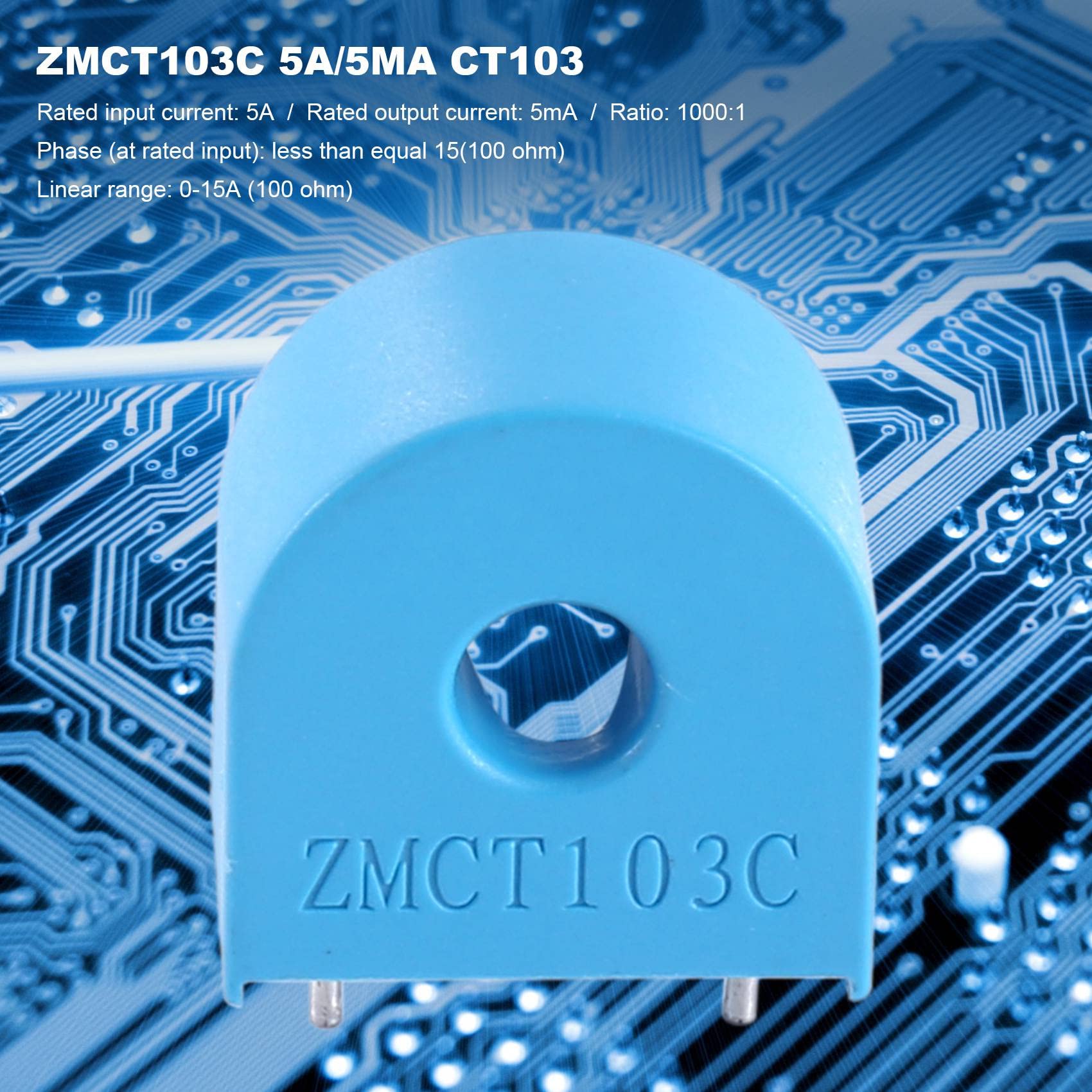 MDYBF 10 StüCke ZMCT103C 5A/5MA CT103 PräZisions Miniatur Stromwandler In-Line 2-Pin DIP-2