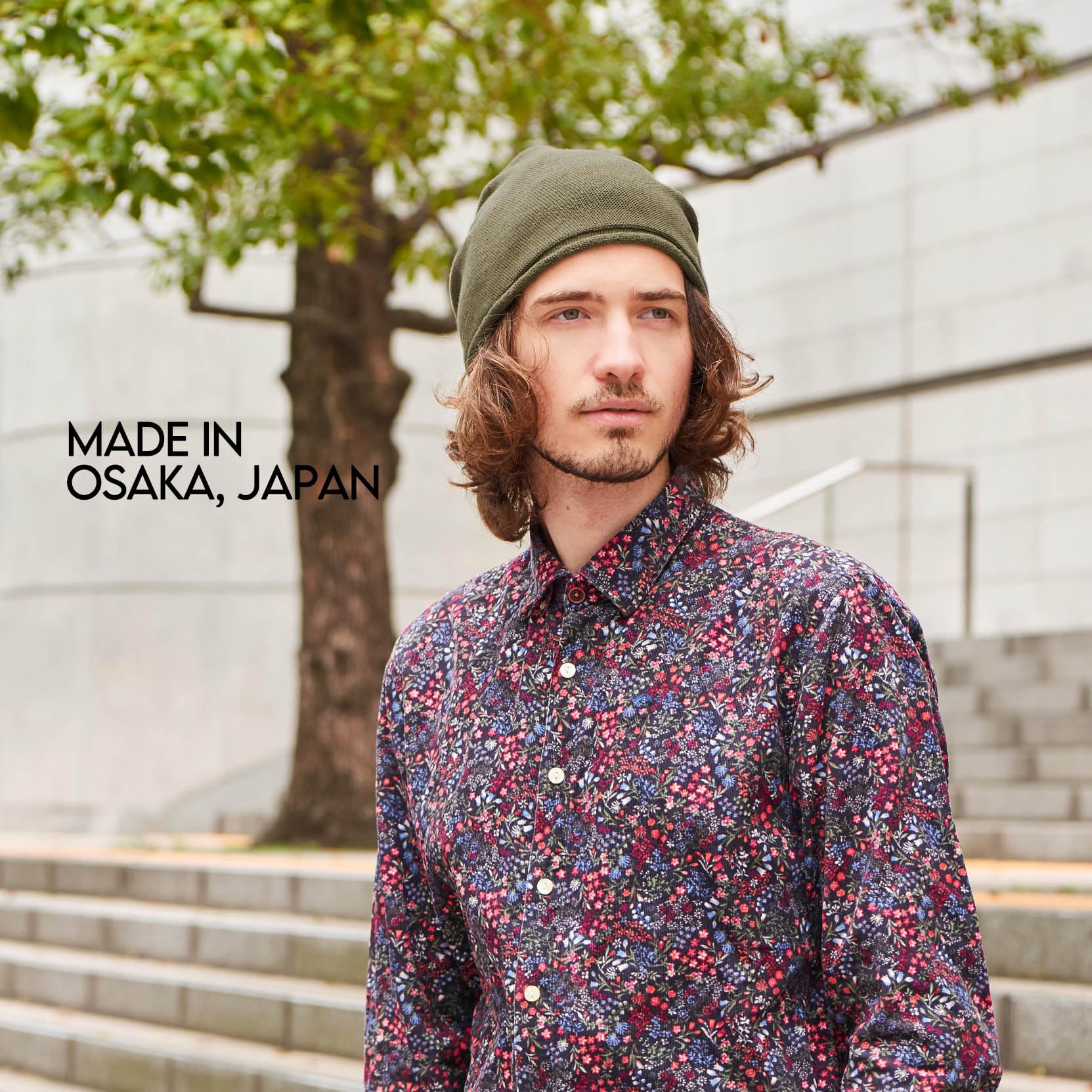 Bonnet Extensible en Tricot Fin 100% Coton Bio Fabriqué Au Japon, Bonnet Tombant Femme D'Été, Chapeau Homme D'Intérieur Mode Hiver, Idéal pour Chimio Médical Et Peaux Sensibles