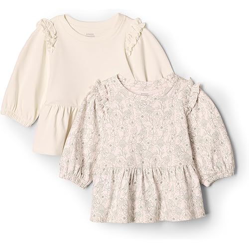 Amazon Essentials Baby-Girls 3/4 Sleeve Knit Top
