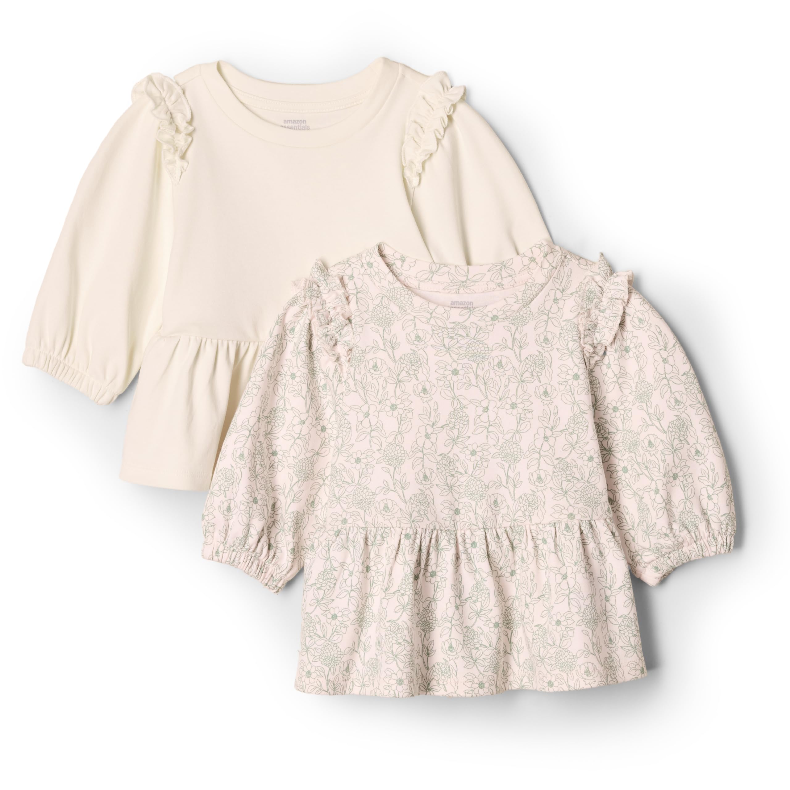 Amazon Essentials x Sofia Grainge Toddler and Baby Girls' 3/4 Sleeve Knit Top